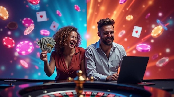 Antarmuka aplikasi mobile mesinkoin menampilkan pasar Liga 1 dan live dealer